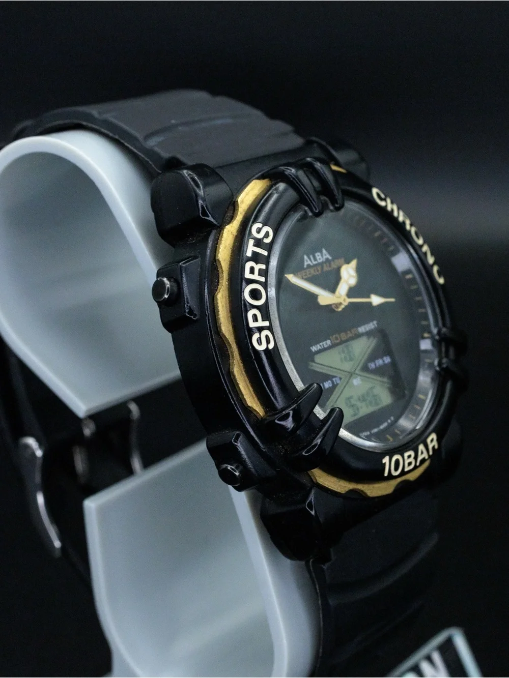 Seiko Alba Rare V061-6000 Vintage 38mm Analog Digital JDM Import Watch